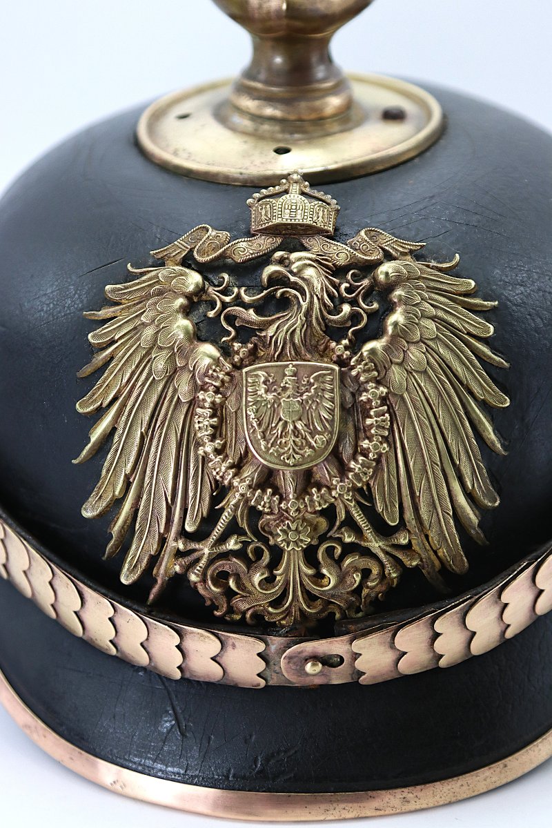 CASQUE DE REICHSGENDARME d'Alsace-Lorraine, fin XIXe-photo-3