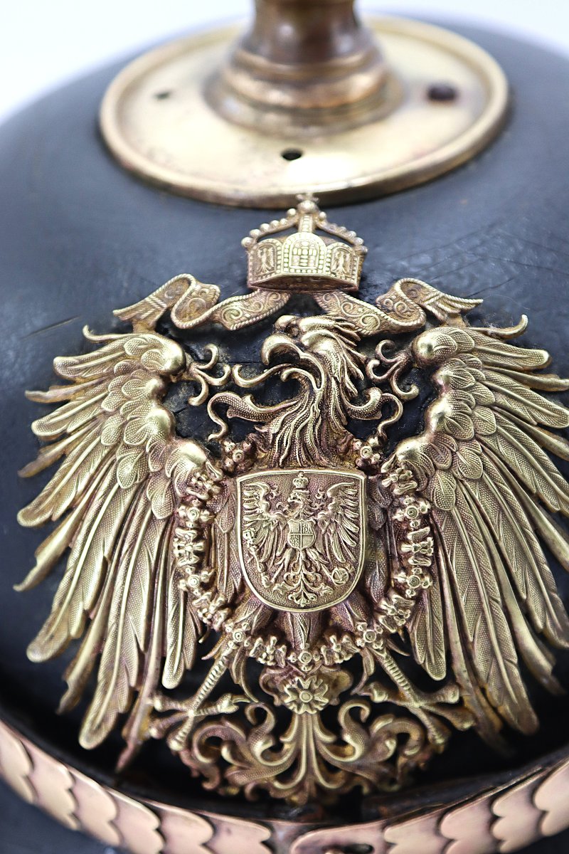 CASQUE DE REICHSGENDARME d'Alsace-Lorraine, fin XIXe-photo-1