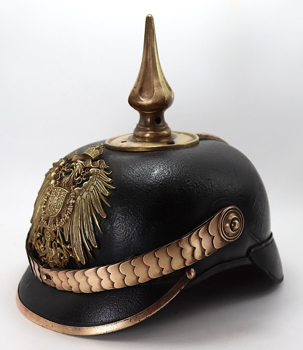 CASQUE DE REICHSGENDARME d'Alsace-Lorraine, fin XIXe-photo-2