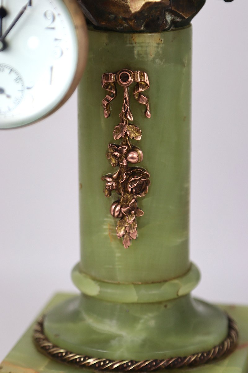 Bronze Sculpture "watch-bearing Eagle", 19th Century-photo-1