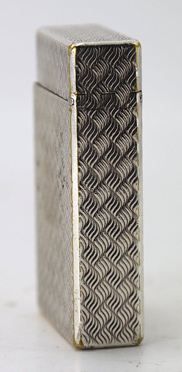 Dupont - Hermes, Silver-plated Metal Lighter, Signed, 1970-photo-2