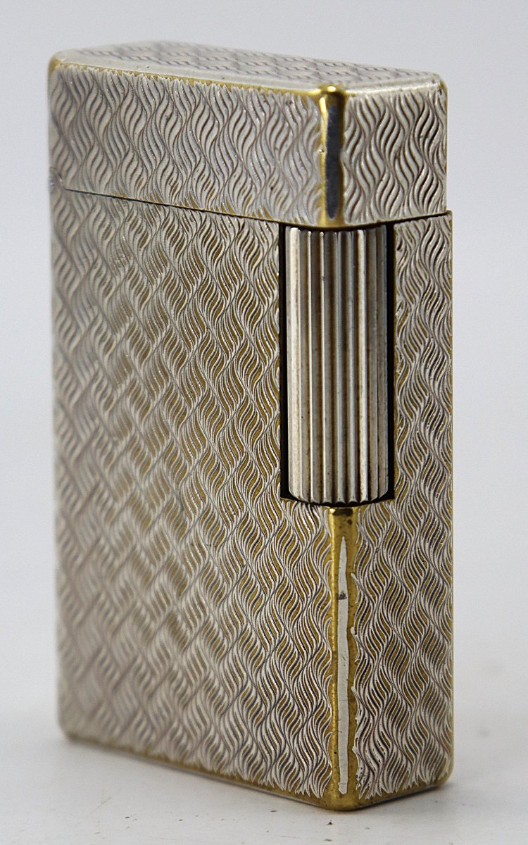 Dupont - Hermes, Silver-plated Metal Lighter, Signed, 1970-photo-4