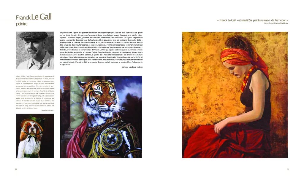 Franck Le Gall (1959), Oil Painting On Panel "labrador As A Hunter", 20th Century-photo-1