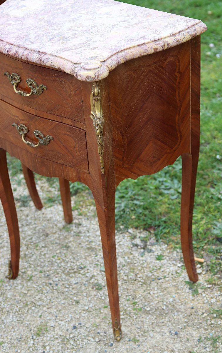 Paire de chevets de style Louis XV, XXe-photo-2