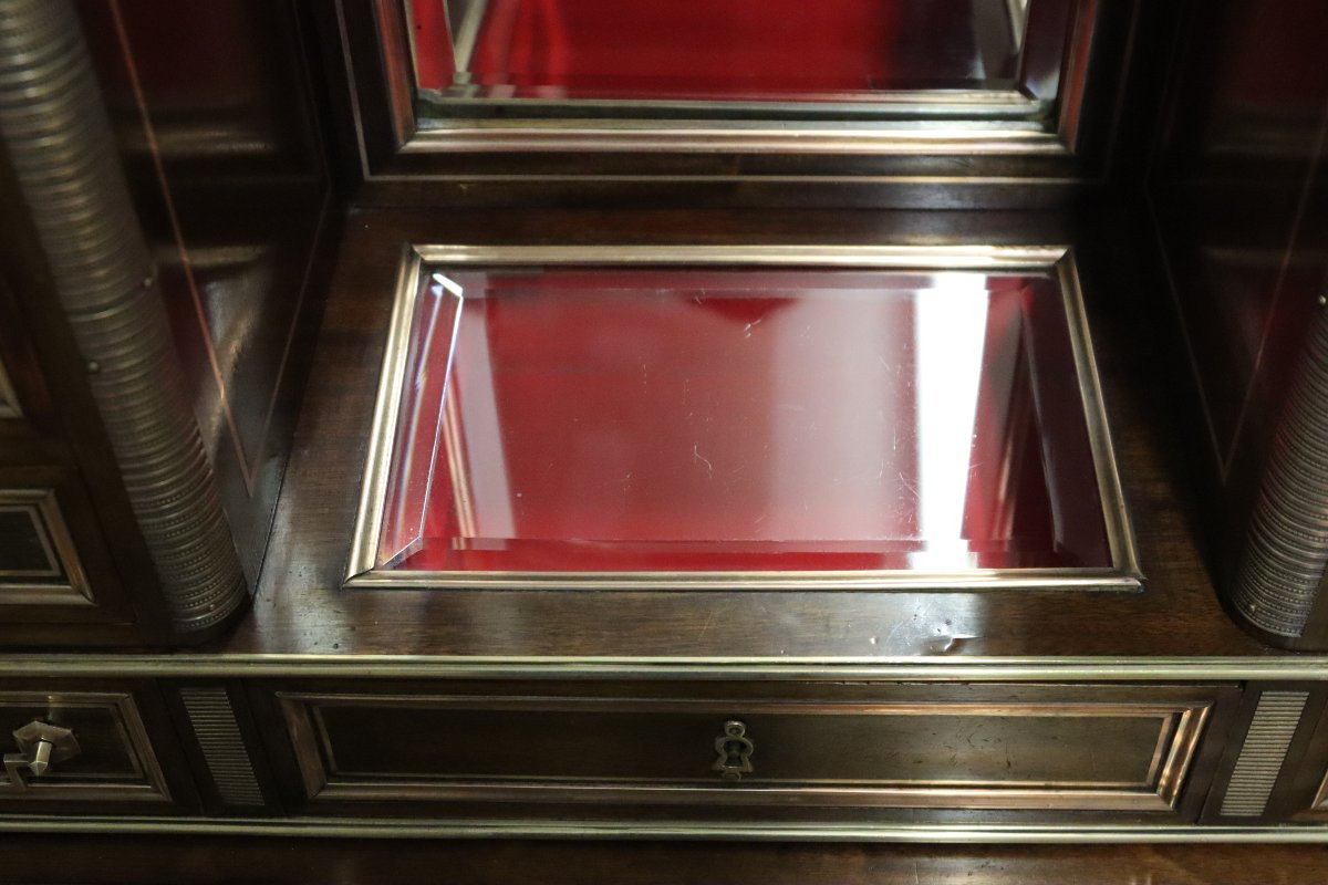 Lady's Writing Desk "bonheur Du Jour", Louis XVI Style, 19th Century-photo-7