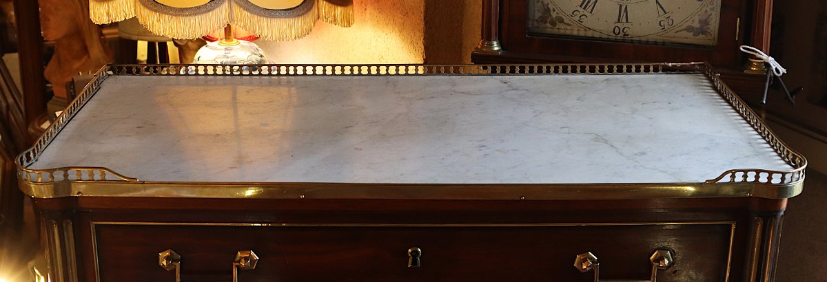 Louis XVI Period Drop-front Secretary Desk, 18th Century-photo-2