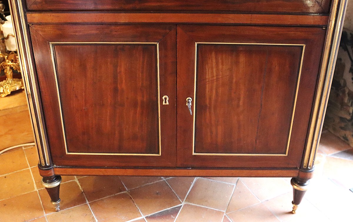 Louis XVI Period Drop-front Secretary Desk, 18th Century-photo-6