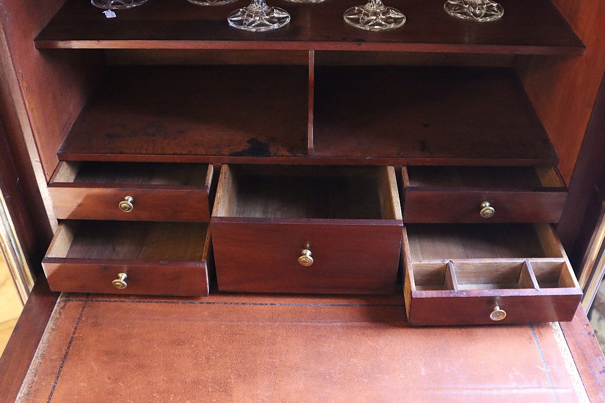 Louis XVI Period Drop-front Secretary Desk, 18th Century-photo-7