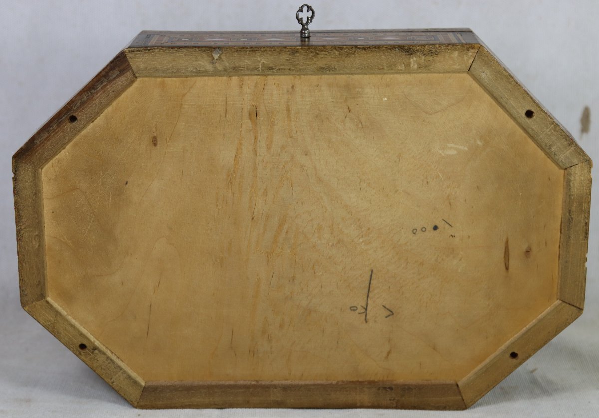 Coffret en Marqueterie et incrustation, Turquie ou Syrie, début XXe-photo-5