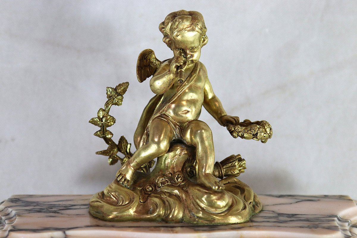 Emile Coeur Ainé Paris (XIXe), Pendule portique " cupidon", XIXe-photo-7