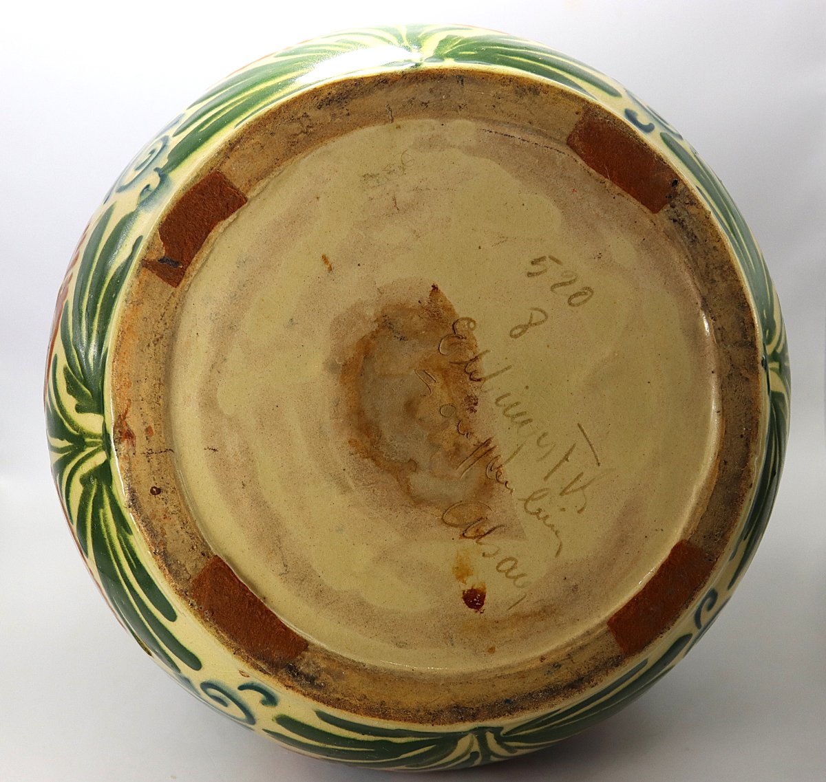 Léon ELCHINGER (1871-1942), Vase boule à 4 anses, vers 1920-photo-2