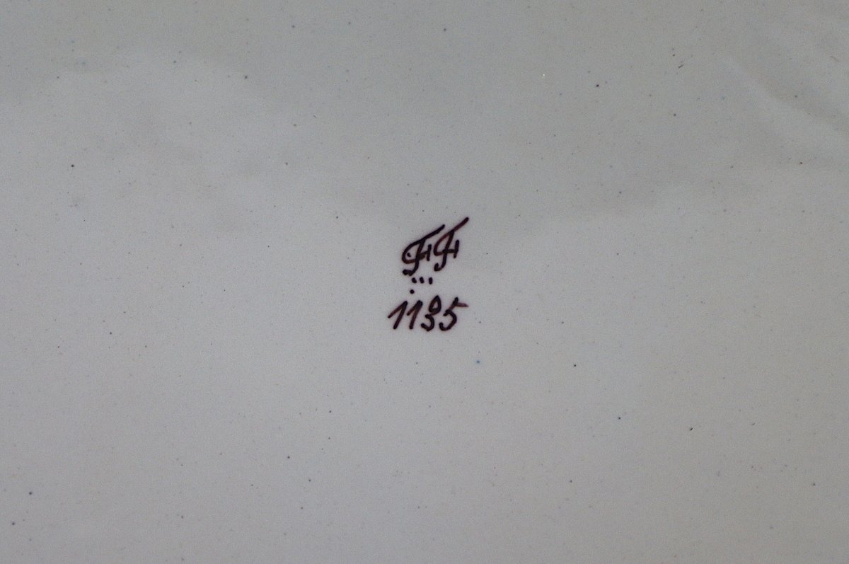 FOURMAINTRAUX Frères à DESVRES, Jardinière en faïence, fin XIXe-photo-3