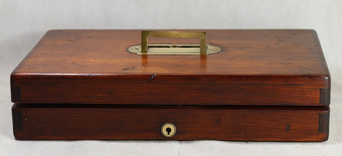 THOMAS DICKS LONDRES, Nécessaire de voyage en argent, Epoque Victorienne XIXe-photo-7