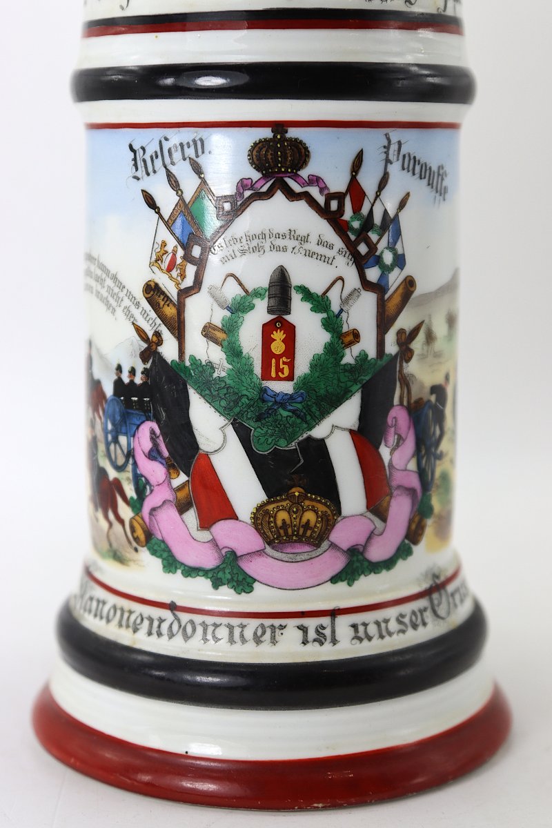 Chope de réserviste, Artillerie régiment N°15 Strasbourg 1900/1902-photo-3