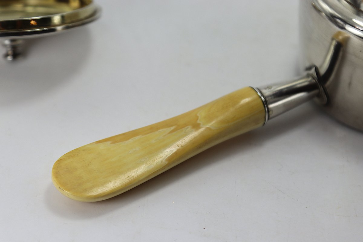 Russie, Frères GRACHEV, Cassolette en Argent et Argent vermeille, signé, 1881-photo-3