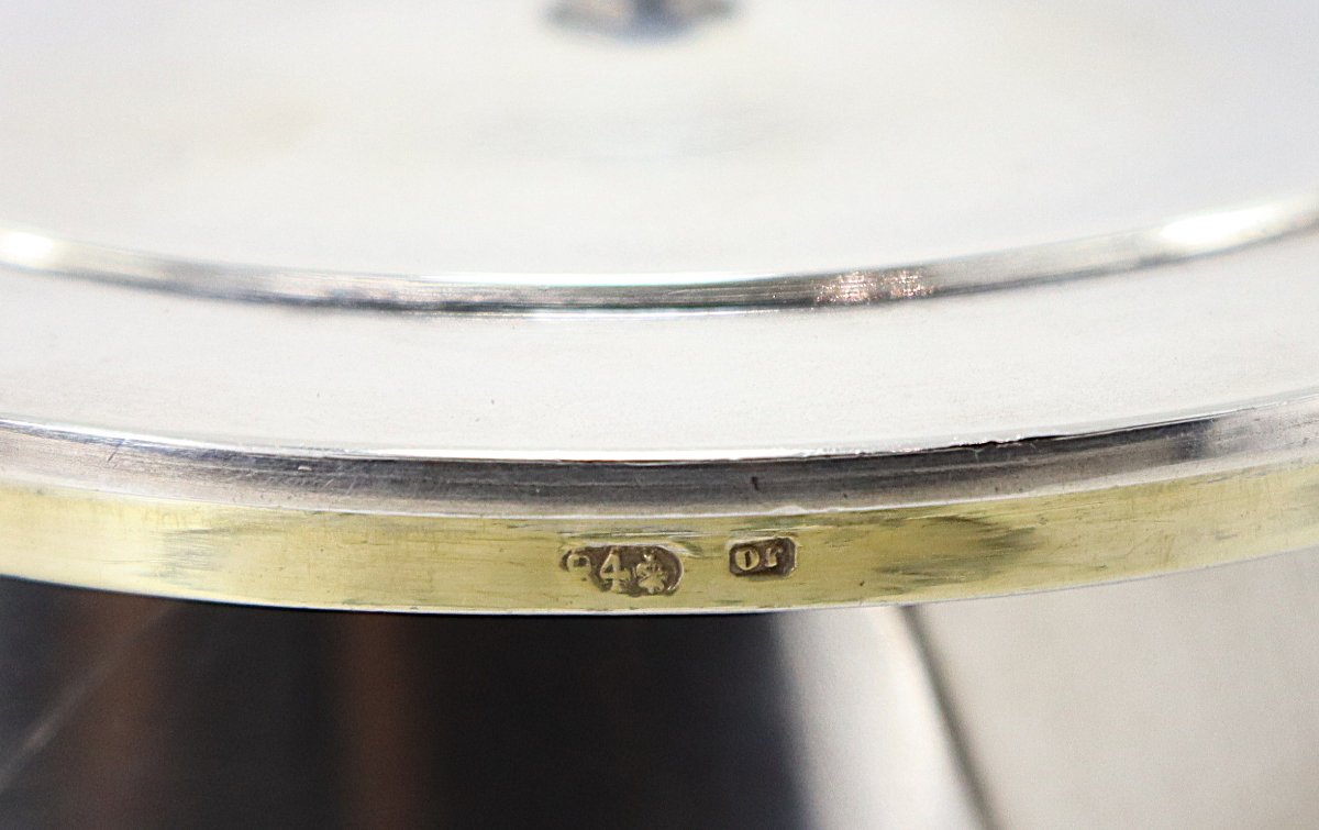 Russie, Frères GRACHEV, Cassolette en Argent et Argent vermeille, signé, 1881-photo-6