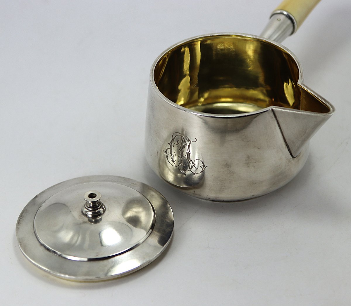 Russie, Frères GRACHEV, Cassolette en Argent et Argent vermeille, signé, 1881-photo-7