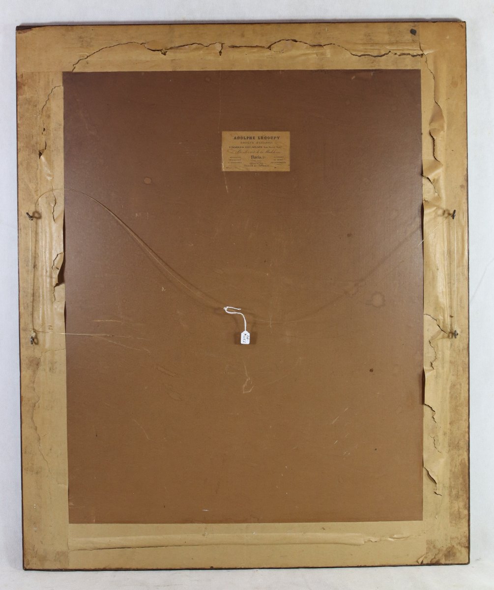 Grande gravure Anglaise représentant " Dorothy Crewe ", XIXe-photo-4