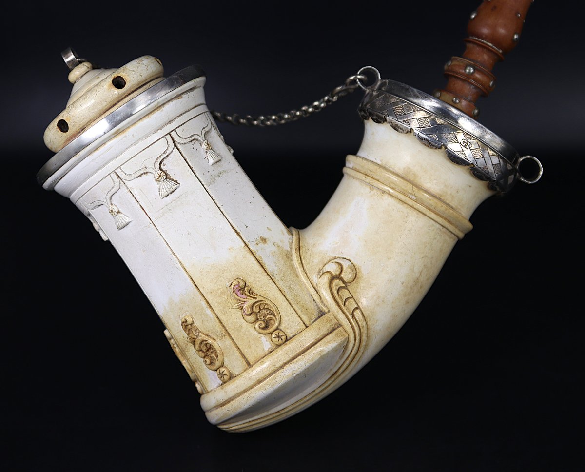 Germany 18th Century, Grosse Pipe écume Et Argent, Georges Barbier.-photo-2