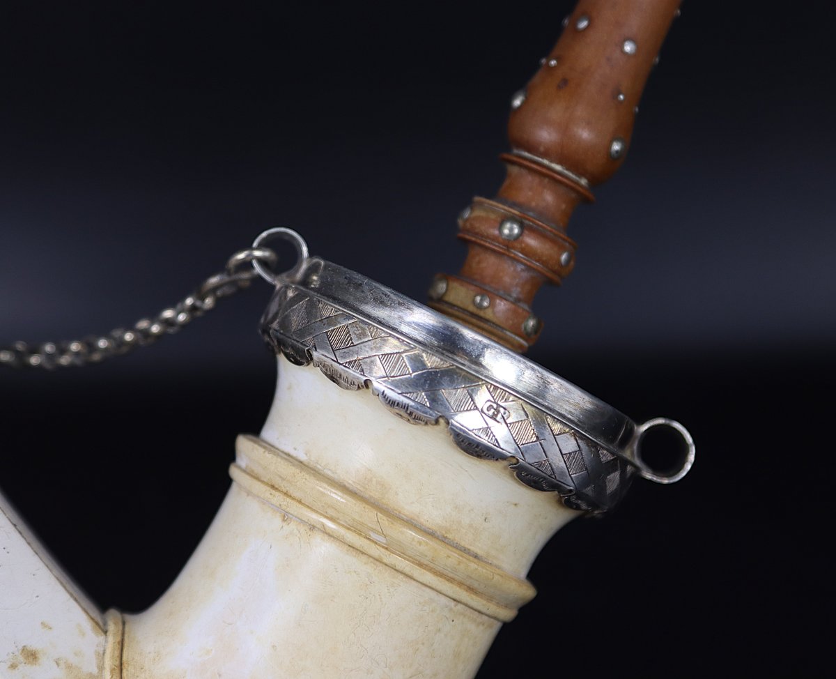 Germany 18th Century, Grosse Pipe écume Et Argent, Georges Barbier.-photo-3