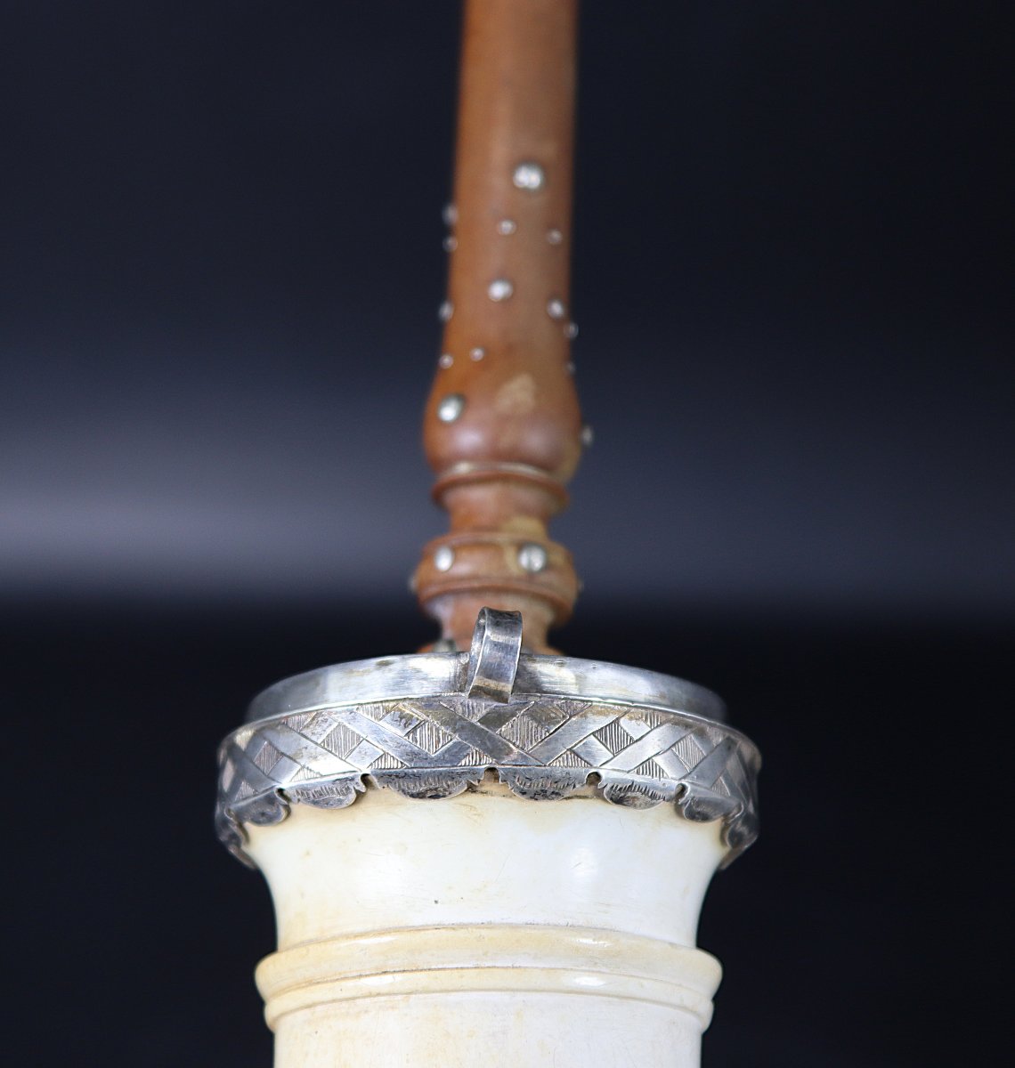 Germany 18th Century, Grosse Pipe écume Et Argent, Georges Barbier.-photo-1