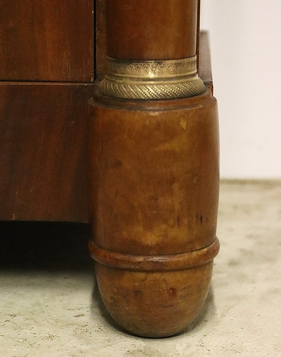 Small Empire-style Chest Of Drawers, Late 19th Century-photo-4