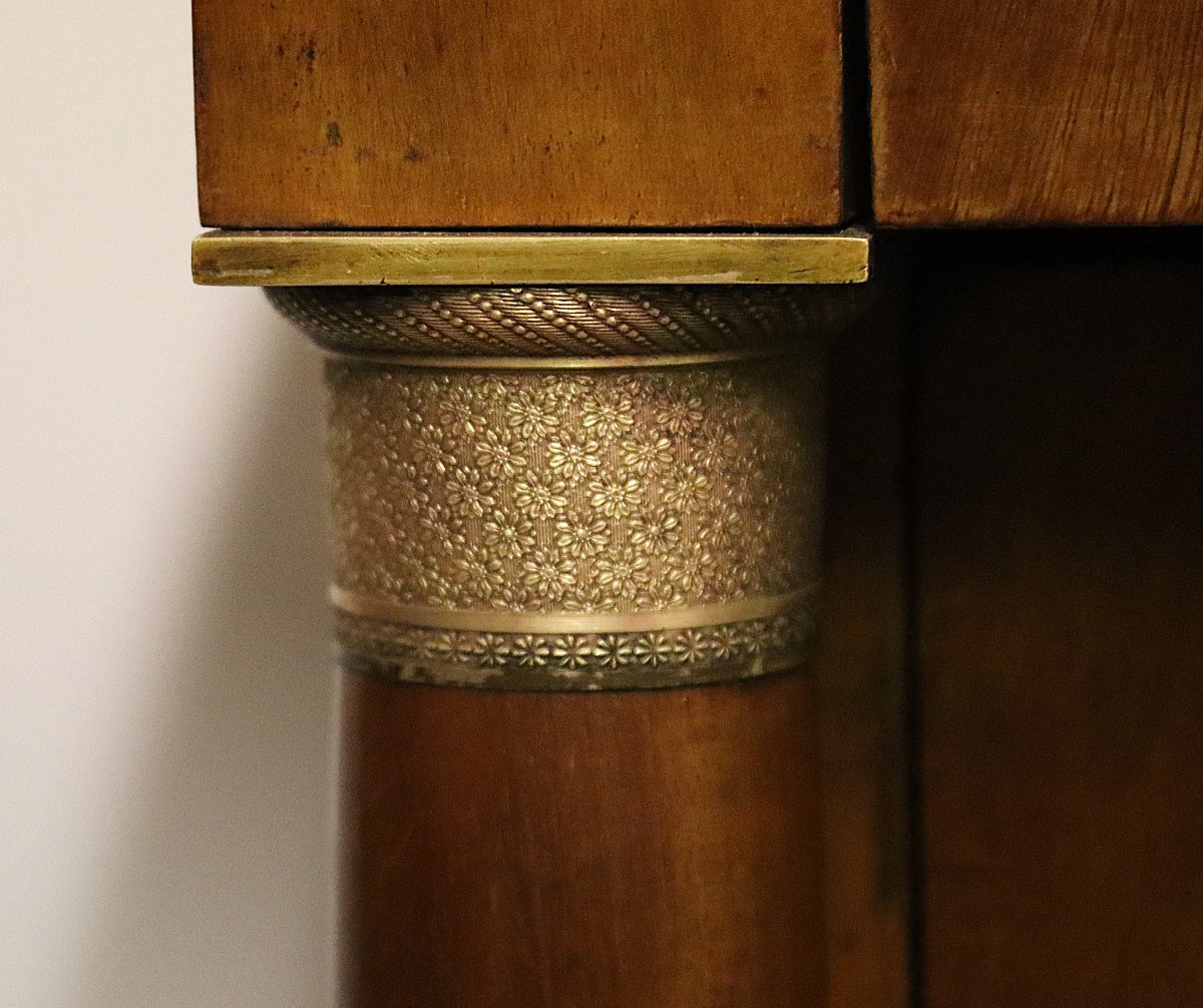 Small Empire-style Chest Of Drawers, Late 19th Century-photo-5