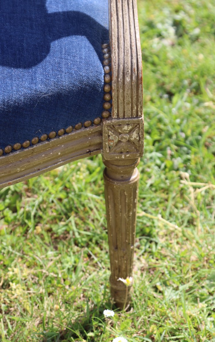 Charles-François Evrard (reçu maître en 1752 ) Paire de fauteuils Louis XVI, XVIIIe-photo-5