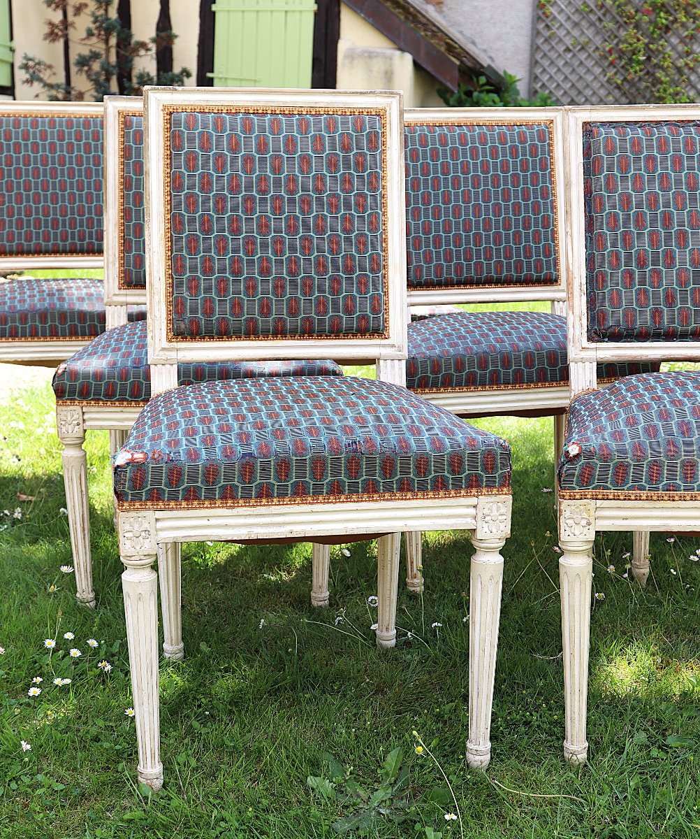 Living Room Set, L XVI Style, 13 Pieces, 19th Century-photo-2