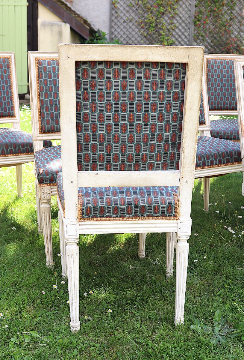 Living Room Set, L XVI Style, 13 Pieces, 19th Century-photo-6