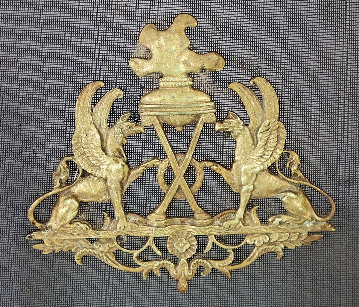 Bronze Firewall, Empire, 19th Century-photo-3