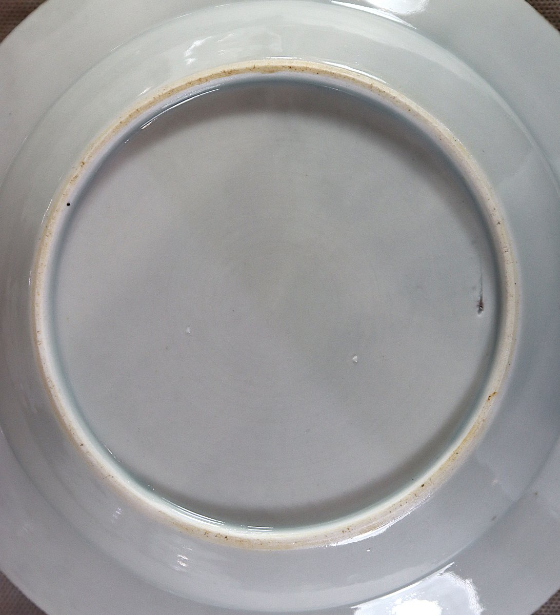 Chine XVIIIe, série de 16 assiettes en porcelaine.-photo-4