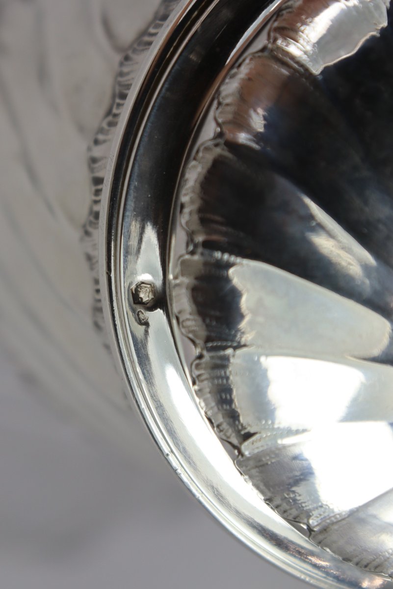 Carafe en cristal et Argent 1er titre, 950mm, XIXe-photo-2