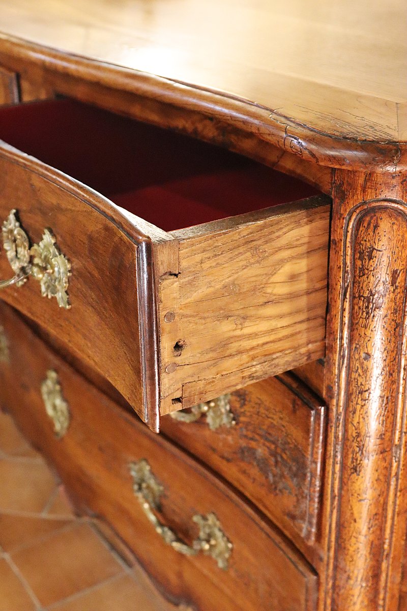 Commode en bois Naturel Louis XV, XVIIIe-photo-3