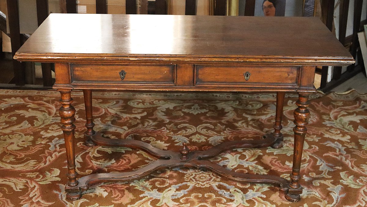 Louis XIII Style Desk, 20th Century-photo-3