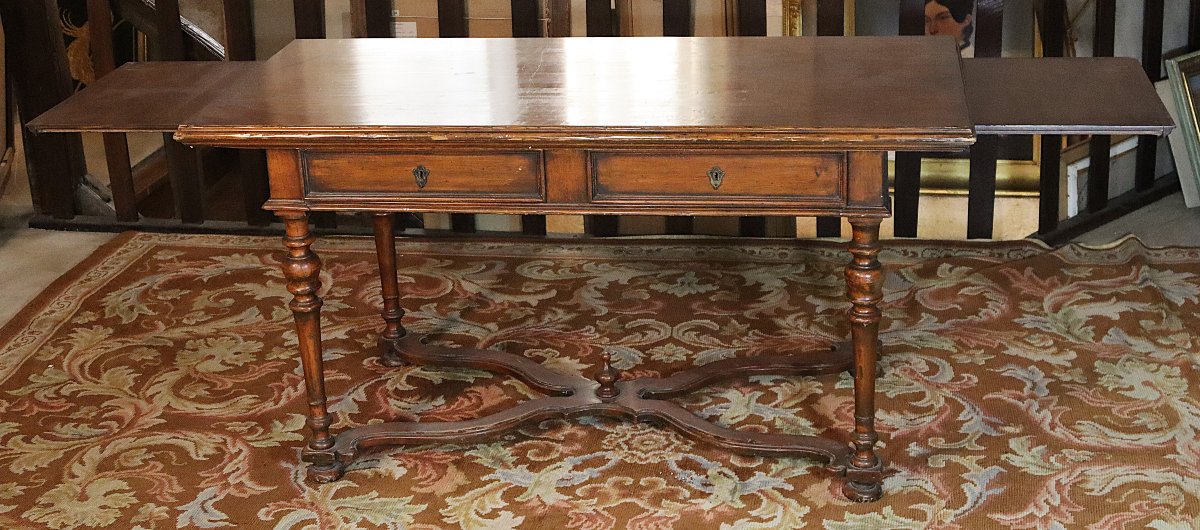 Louis XIII Style Desk, 20th Century-photo-1