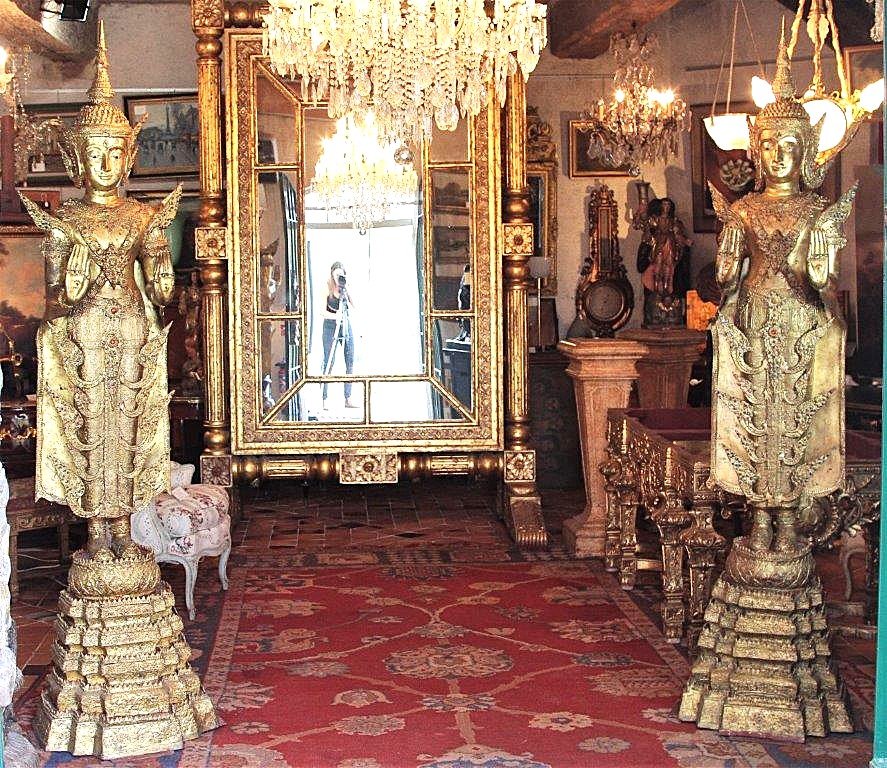 Large Pair Of Bronze Sculptures 