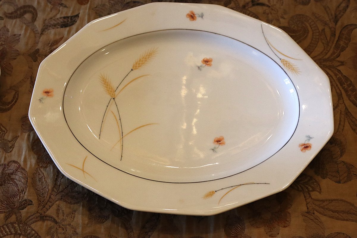 Service en porcelaine de Limoges, Atelier G.M, 55 pièces, XXe-photo-2