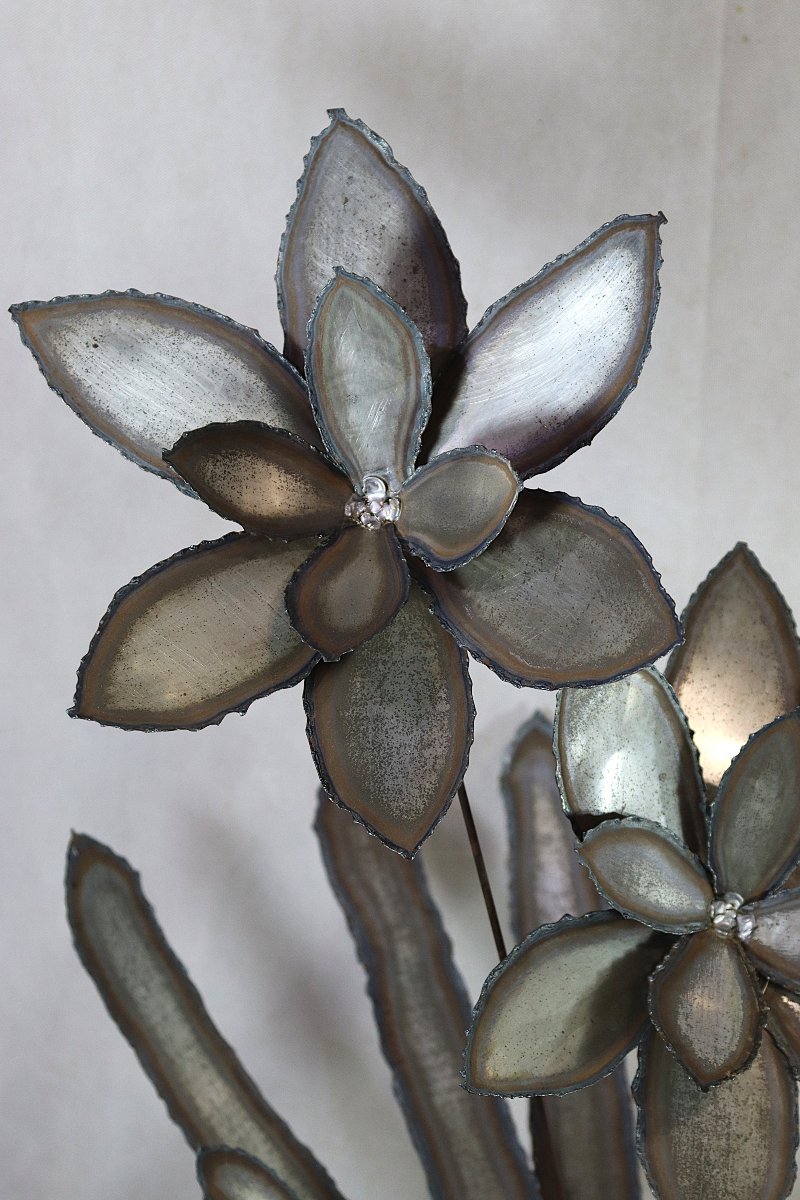 Maison Jansen (dans le goût ), Sculpture bouquet de fleurs, 1970-photo-4