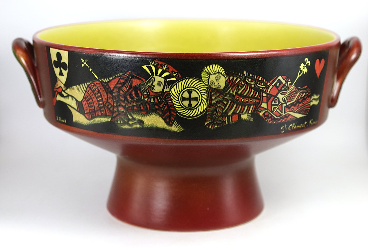Jacques ROUX (XXe siècle) pour la manufacture de St-Clément, Coupe sur pied, 1960