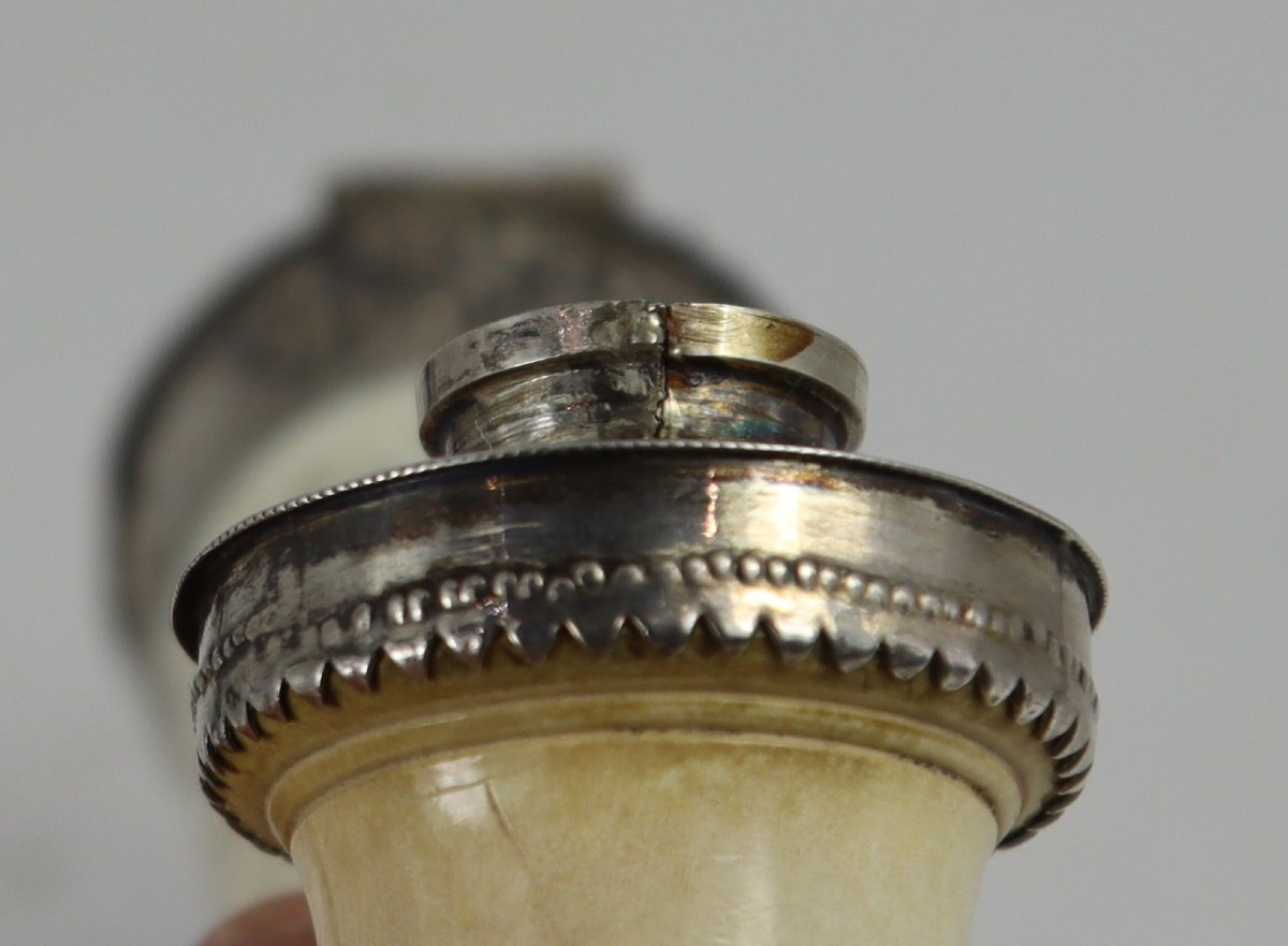 19th-century Austria, Dobrocen-style Pipe, Meerschaum And Silver.-photo-6