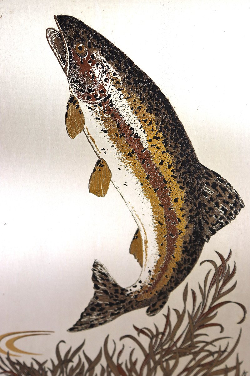 Franklin Mint And William Hallett, 2 Engravings On Silver, With Copper And 24k Gold Inlay, 1980-photo-4