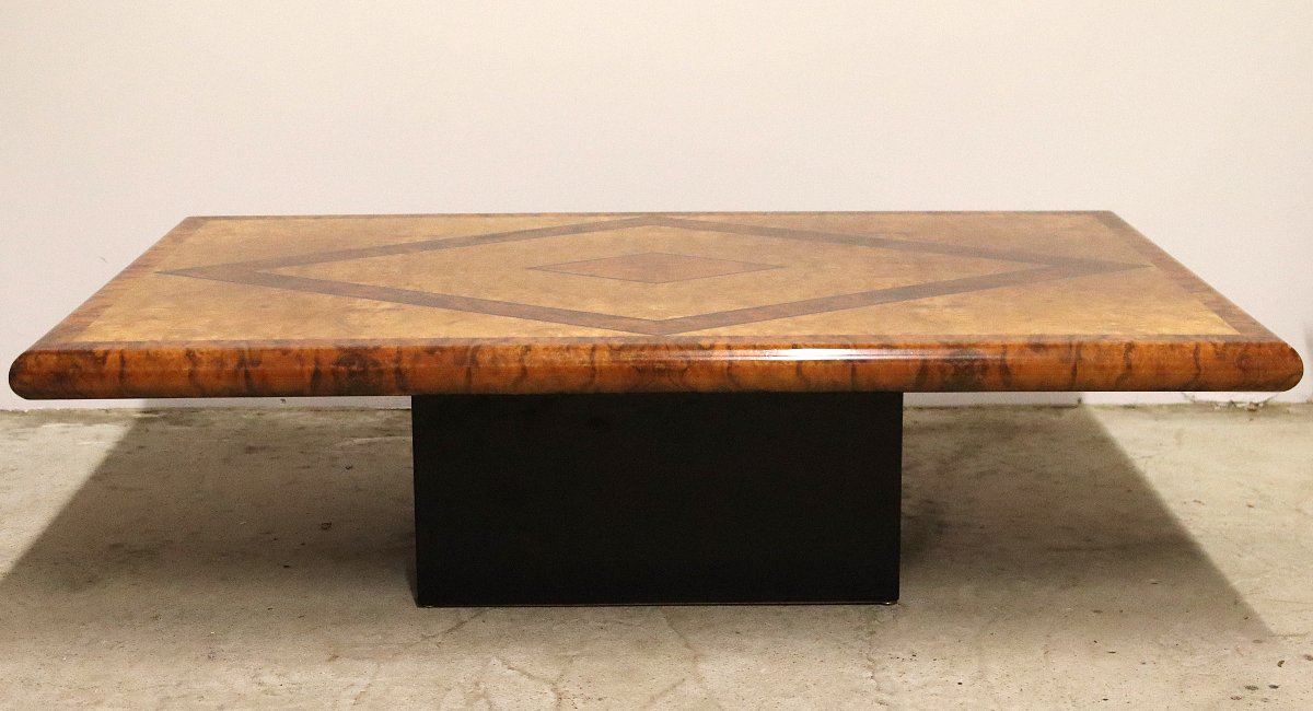 Elm Burl Coffee Table, 1970-photo-3