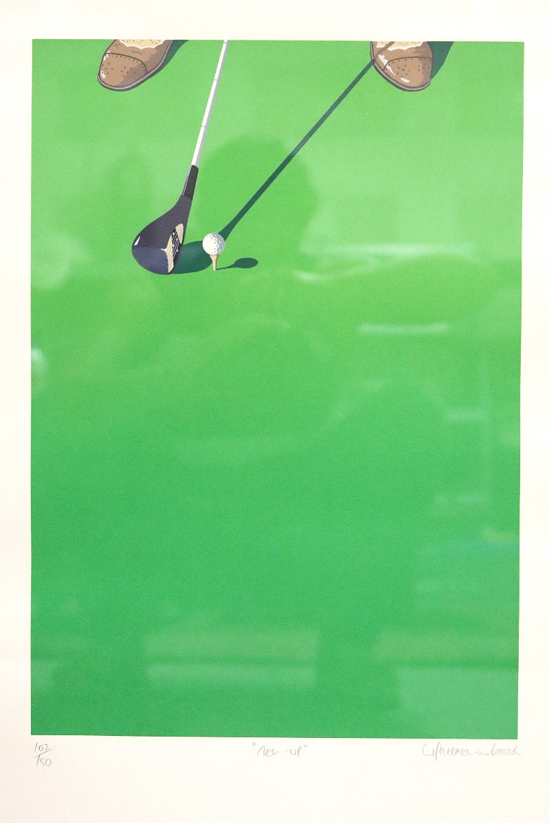 Michael W. Potter (1955), Lithograph "tee-up," 20th Century-photo-2