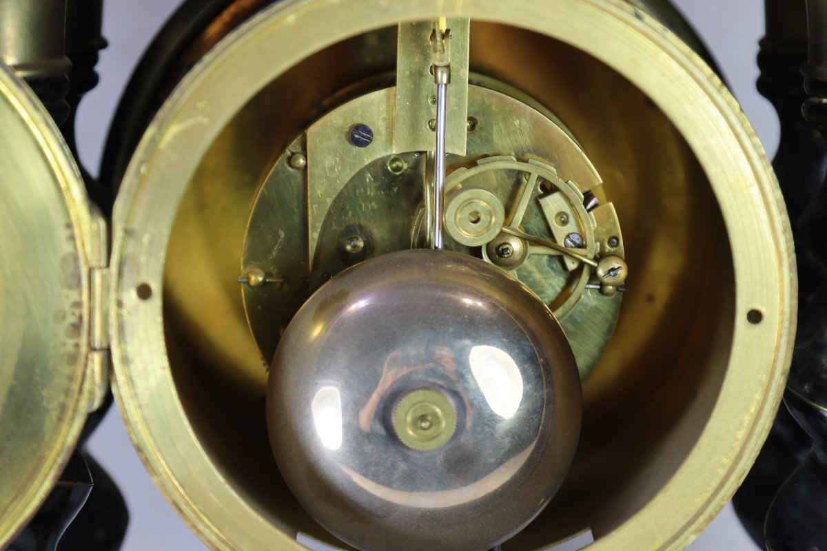 Nap III Portal Clock, 19th Century-photo-5