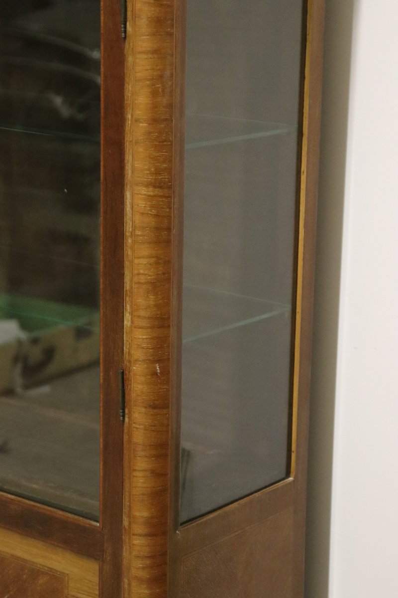 Vitrine en marqueterie, début XXe-photo-2