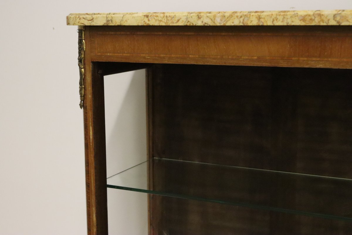 Vitrine en marqueterie, début XXe-photo-5