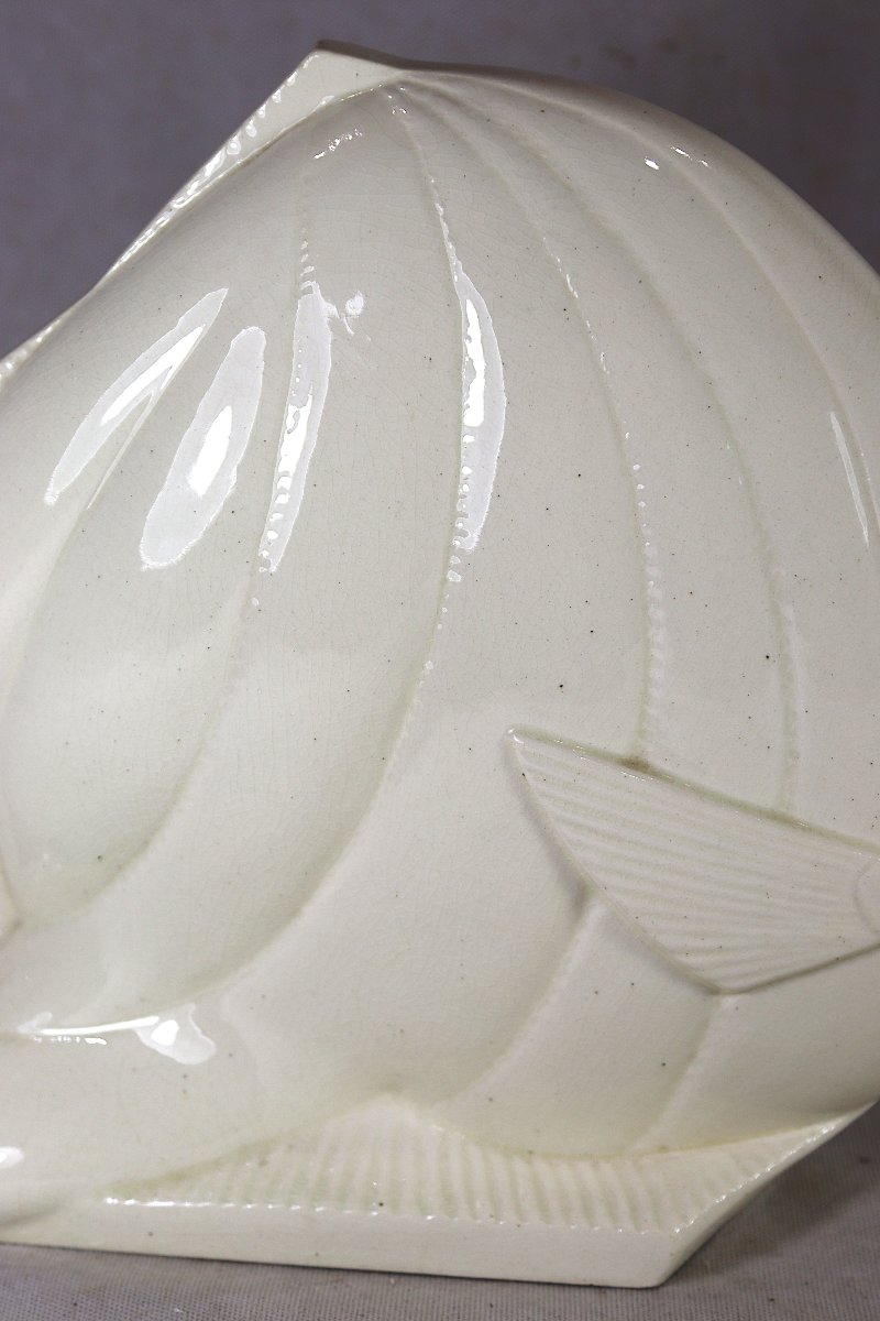 Manufacture Sainte Radegonde For Primavera, "tropical Fish" Art Deco Sculpture-photo-5