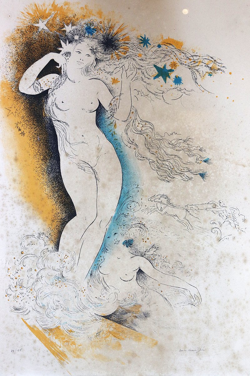 Amandine Dore (1912–2011), Lithograph "homage To Venus," 20th Century-photo-2