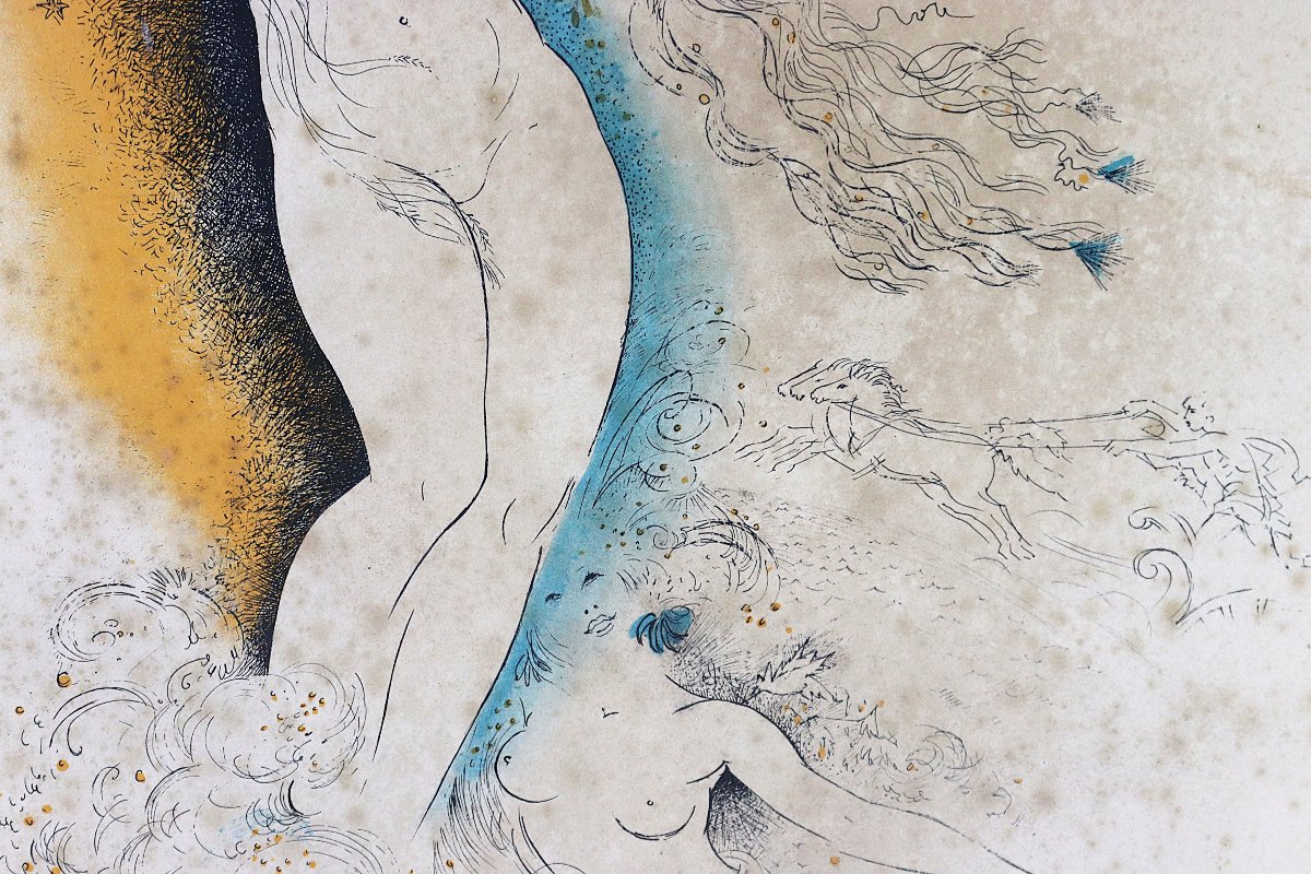 Amandine Dore (1912–2011), Lithograph "homage To Venus," 20th Century-photo-4